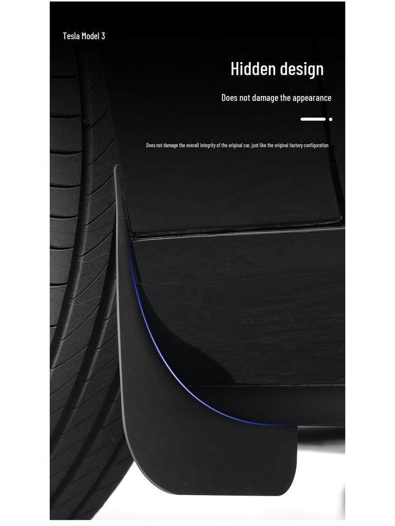 Tesla Model 3 Refresh Mudguards: Front & Rear Tire Protection