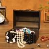 Wooden Organizer Retro Decorative Supplies Wood Vintage Pirate Treasure Chest for Photography