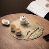 Chinese Zen Waterproof and Heat-insulated Tea Party, National Style Double-sided Tea Table Mat, Dry Brewing Tea Table Cloth