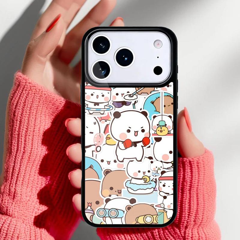 Cute BuBu DuDu Phone Case for iPhone 17 16 15 14 13 Pro Max Back Cover for 12 11 Pro Coque