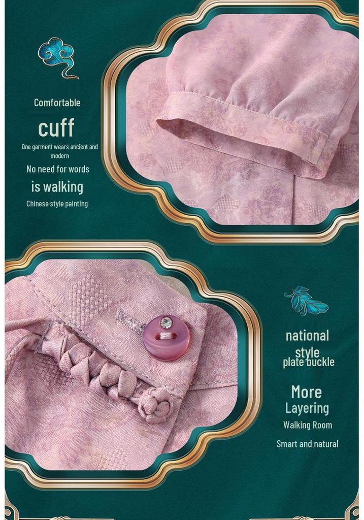 Spring Fashion National Style Shirt for Middle-Aged & Senior Women