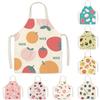 Strawberry Peach Children Apron Fruit Pattern Household Apron New Halter Neck Apron  Home Use