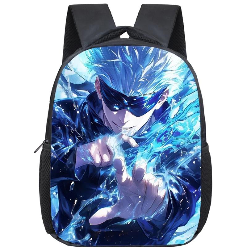 Anime Jujutsu Kaisen Backpack Boys Girls Kindergarten Book Bag Children School Bags Manga Gojo Satoru Yuji Itadori Backpack Gift
