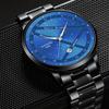 2pcs/set NOTIONR Business Men's Stainless Steel Wristwatches, Fashion Luminous Calendar Quartz Watch,Men's Gift Options