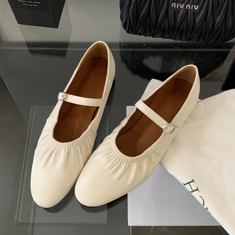 Fashion SUOJIALUN 2025 Summer New Women Flat Shoes Fashion Shallow Ladies Casual Soft Mary Jane Shoes Outdoor Dress Flat Ballet Shoes