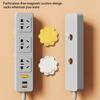 Pack of 2 Socket Hook Wall Self-adhesive Plastic Remote Controller Cable Power Outlet Hanger Office Organization Holder