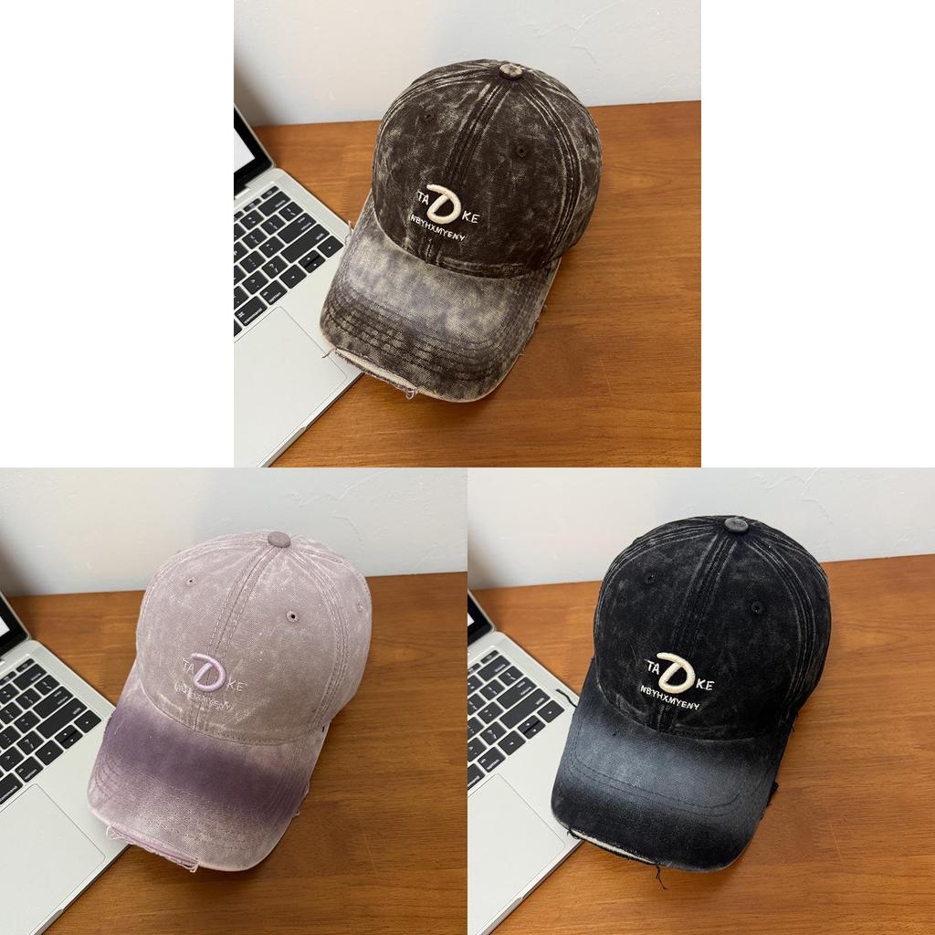 Spring Summer Embroidered Tiedye Baseball Cap With Adjustable Fit For Women And Men