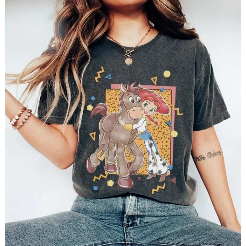 Retro Jessie and Bullseye Shirt Comfort Colors Shirt Toy Story Shirt Jessie and Woody Shirt   Family Trip  land Tee S
