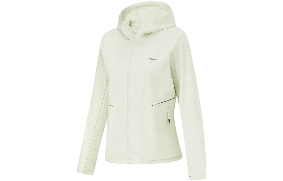 Li Ning Trench Coat Women s Light Tea Brown Green AFDT626-3 S