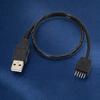 USB A Male To Motherboard 9Pin Header Cable For Internal Computer Connection And DIY PC Builds