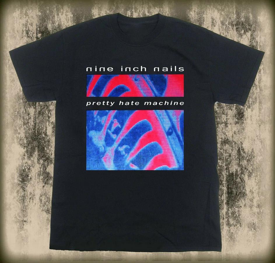 New 9 Nails T-shirt Pretty Hate Machine 1990s cotton tee M