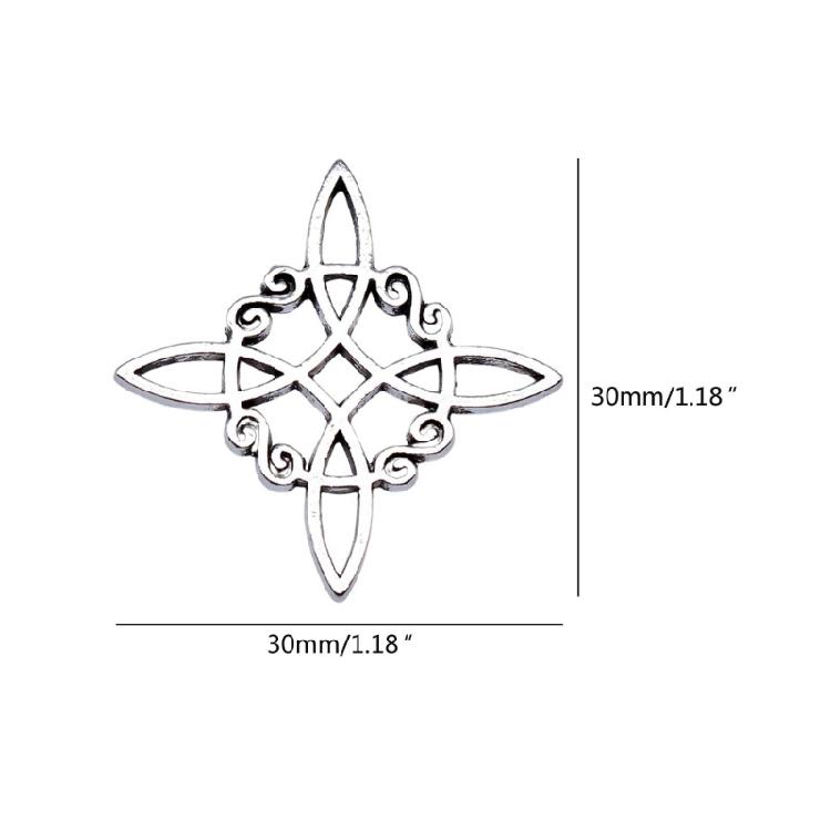 10 Pcs Hollow Celtic Knot Pendants Irish Knot Charm Jewelry Making Supplies