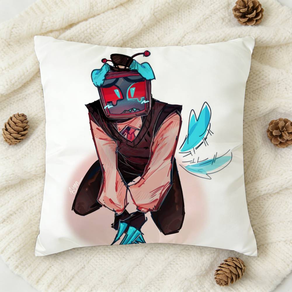 Vox H-Hazbin H-Hotel Double-Sided Printed Square Decorative Cushion Cover For Sofa Living Room Home Decor