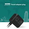1 Stück US EU UK AU Stecker mit 2 USB & 1 Typ C Universeller All-in-One Wand-Reise-Ladegerät-Adapter