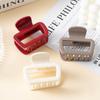 Korea Soft Silicone Square Hair Claw Grabs 6.2CM Small Hair Clips Durable Hairpins Hair Accessories for Women Girl Barrettes
