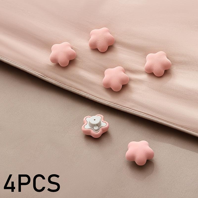 

4PCS Sheet Fixing Clip - Safe and Durable, Soft Stitching | Non-slip and Easy Storage | Quilt Clip, Sheet Clip, Bedding Accessories