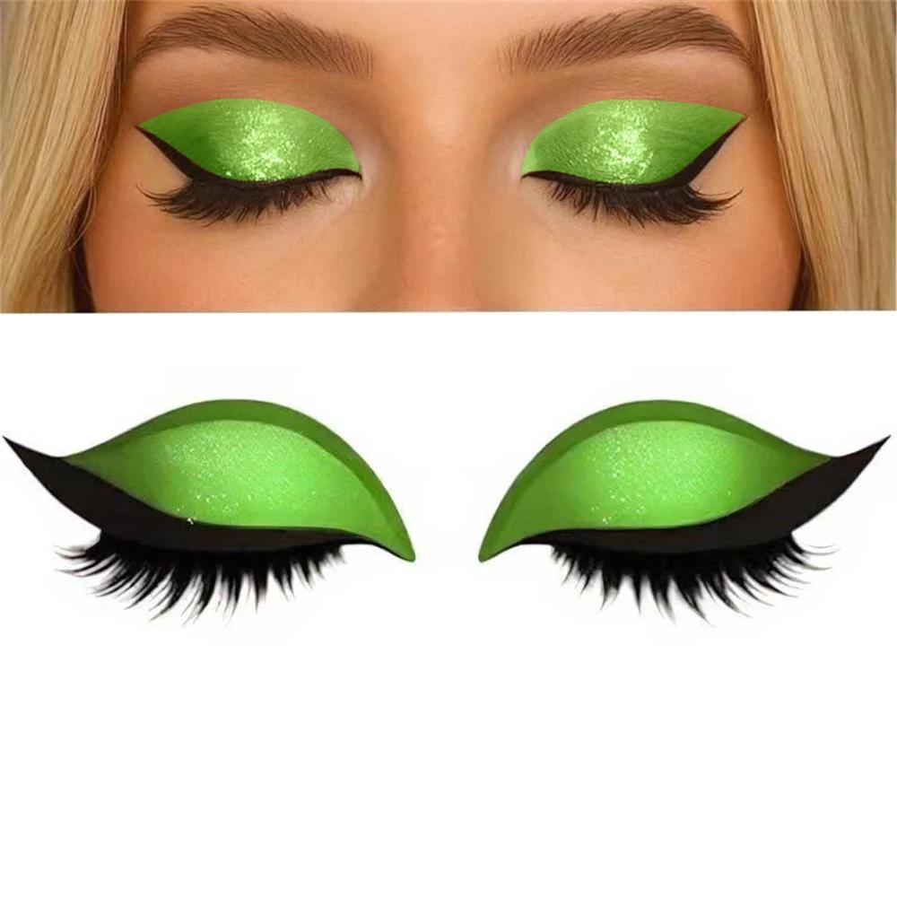 Wiederverwendbar 1 Paar Faules Lidschatten Wimpern Patch 2-in-1 Augen Make-up Aufkleber Mit Falschen Wimpern & Schatten Wasserdicht Kosmetik Werkzeuge