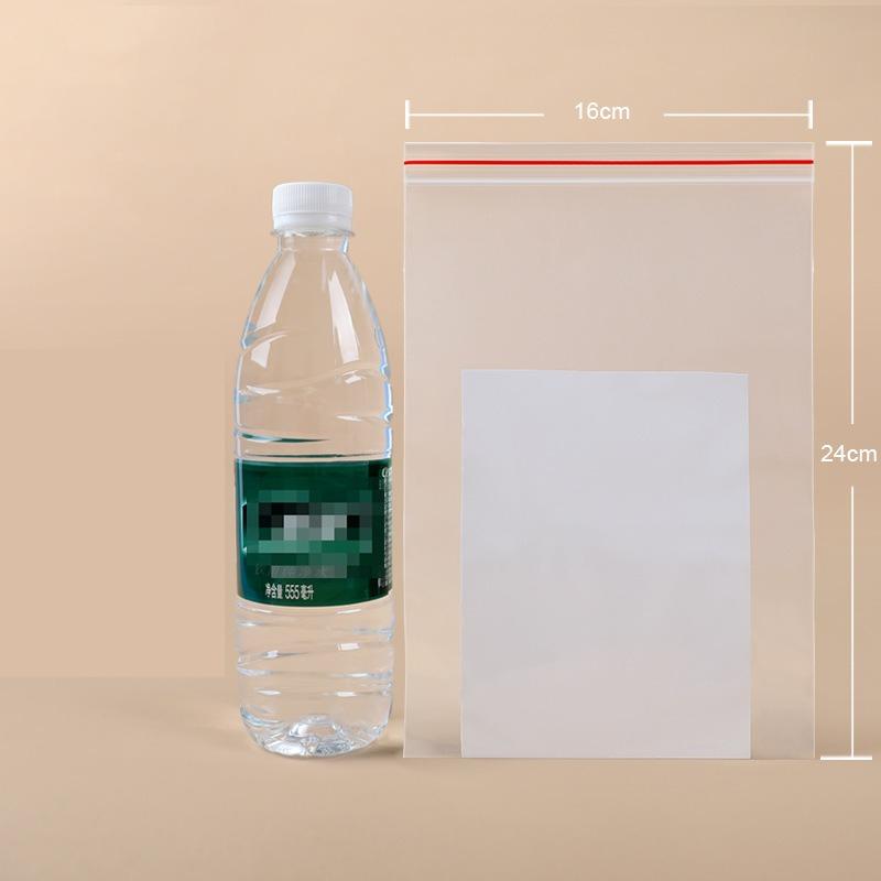 Hardware Storage PE Self Sealing Bag Thickened Screw Accessories Packaged Postcard Transparent Sealed Pocket Dried Fruit Snacks Packaged Separate Bags