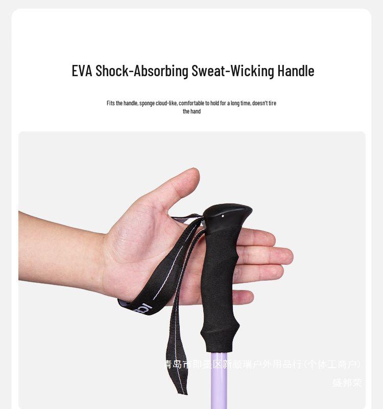 Telescopic Hiking & Trekking Poles with Inner & Outer Locks - Professional Climbing Gear for All Ages