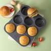 4/6/8 Holes Silicone Hamburger Bun Pan, Non Stick Baking Pan Cake Mold, Kitchen Tools