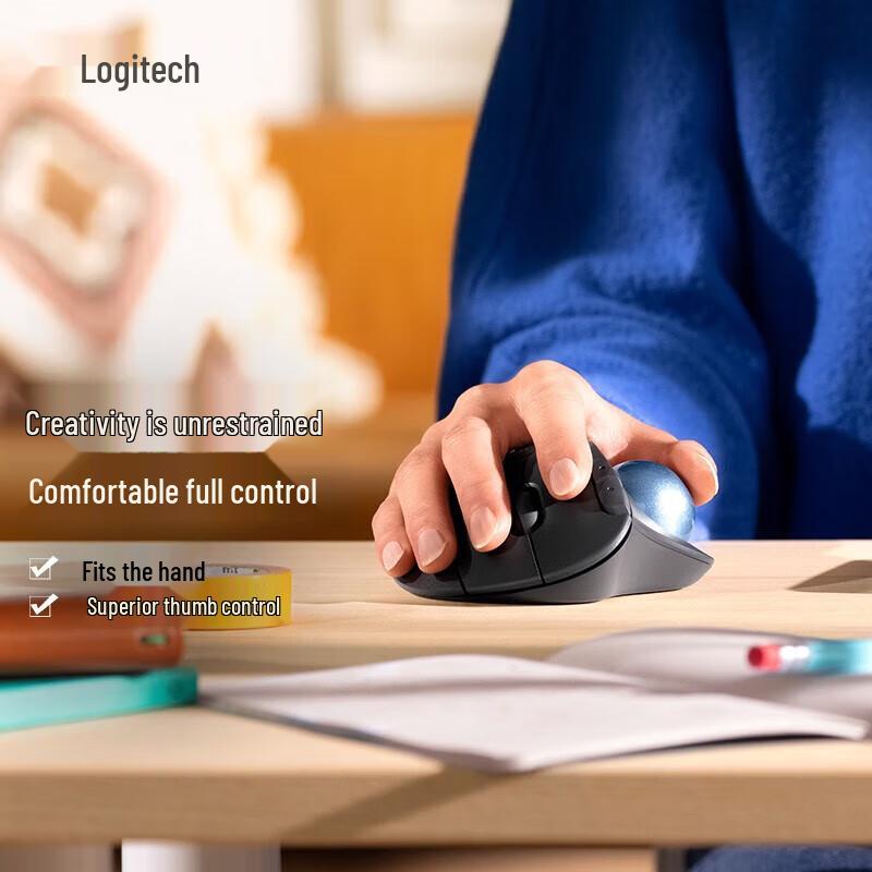 

Logitech M575s Wireless Ergonomic Trackball Mouse