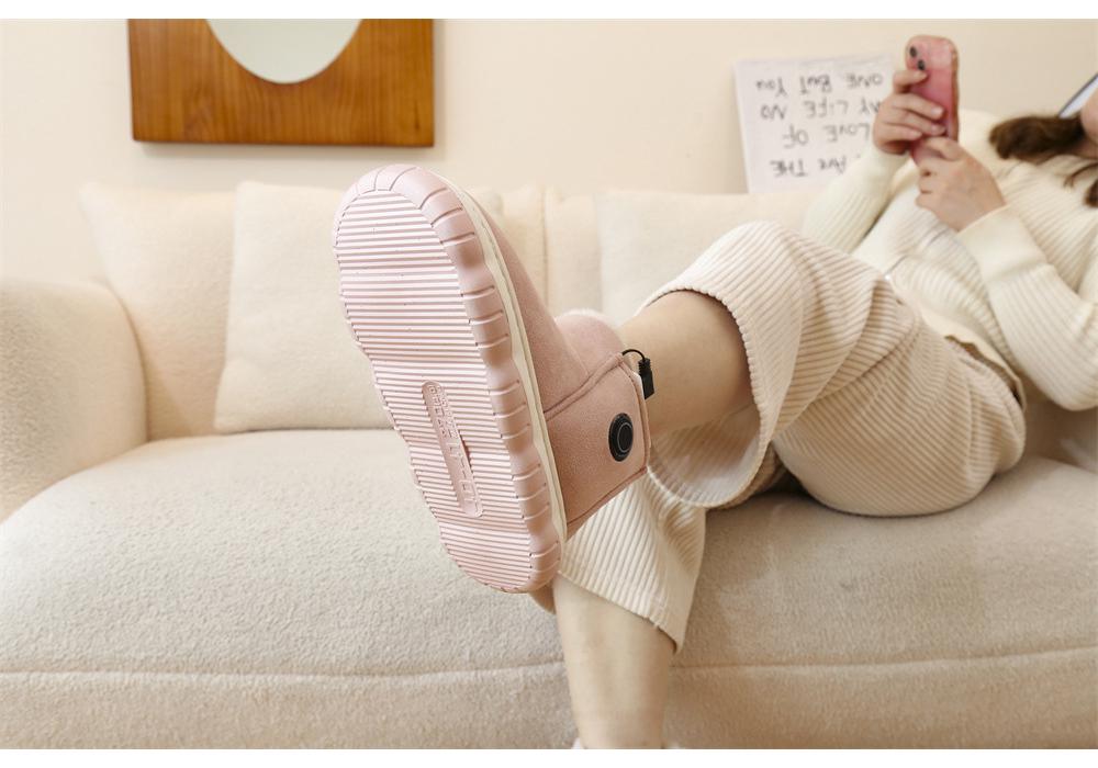 Graphene Walkable Electric Heated Shoes - Foot Warmer Dual Charging