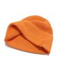 VERSE ONE Faux Leather Logo Patched Watch Cap Orange