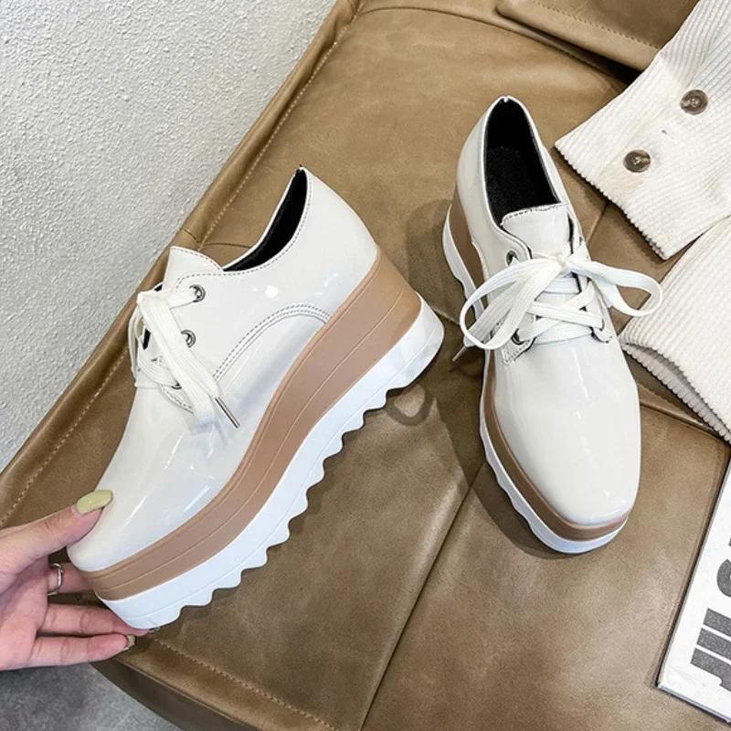 Fashion Luxury Women Sneakers Platform Shoes for Women Fashion Lace-Up Casual Shoes Comfortable Chunky Women Sports Shoes New