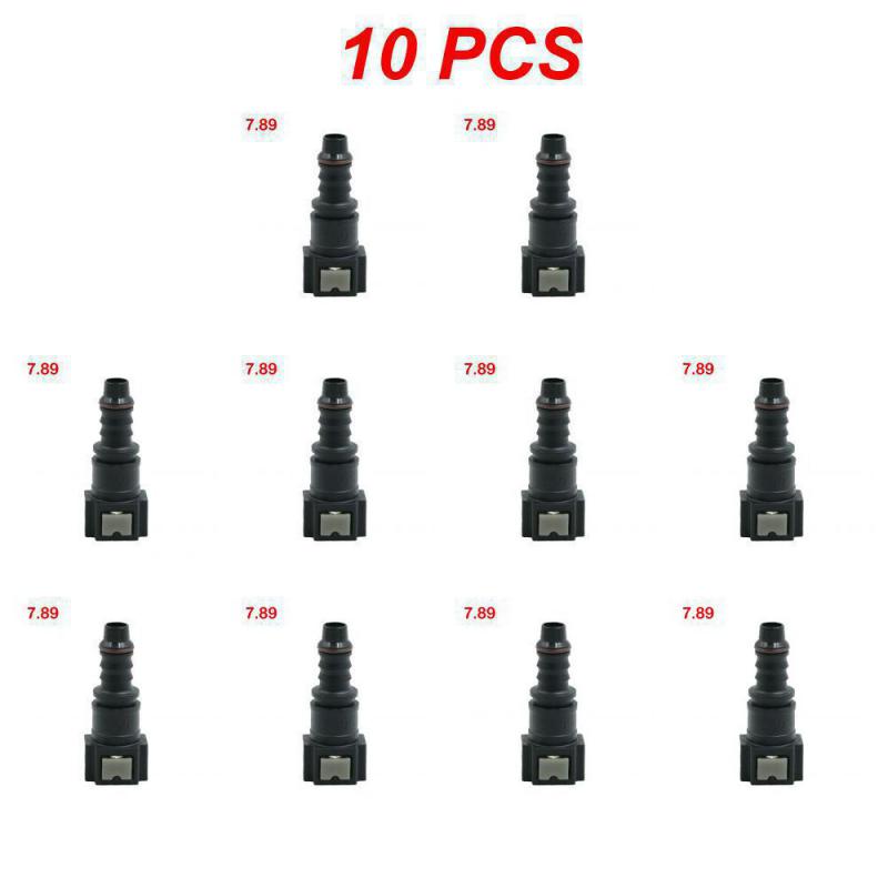 ID8 7.89 Car Fuel Line Coupler Hose Quick Connect Rubber Nylon Oil Line Pipe Adapter Disconnect Release Hose Connector