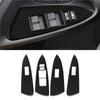 4Pcs Carbon Fiber Interior Window Lift Switch Cover Trim For Toyota RAV4 2006-12