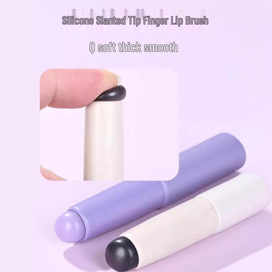 

Портативная мини-силиконовая кисть для губ с крышкой для растушевки и нанесения помады