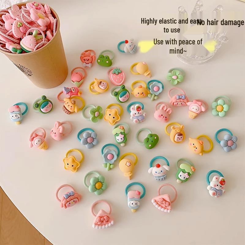 Baby & Toddler Elastic Hair Ties - No Damage Hair Accessories for Infants & Little Girls