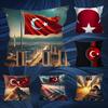 Art Turkish Flag Throw Pillow Case Living Room Sofa Cushion Cover For Home Bedroom Decoration And Protector