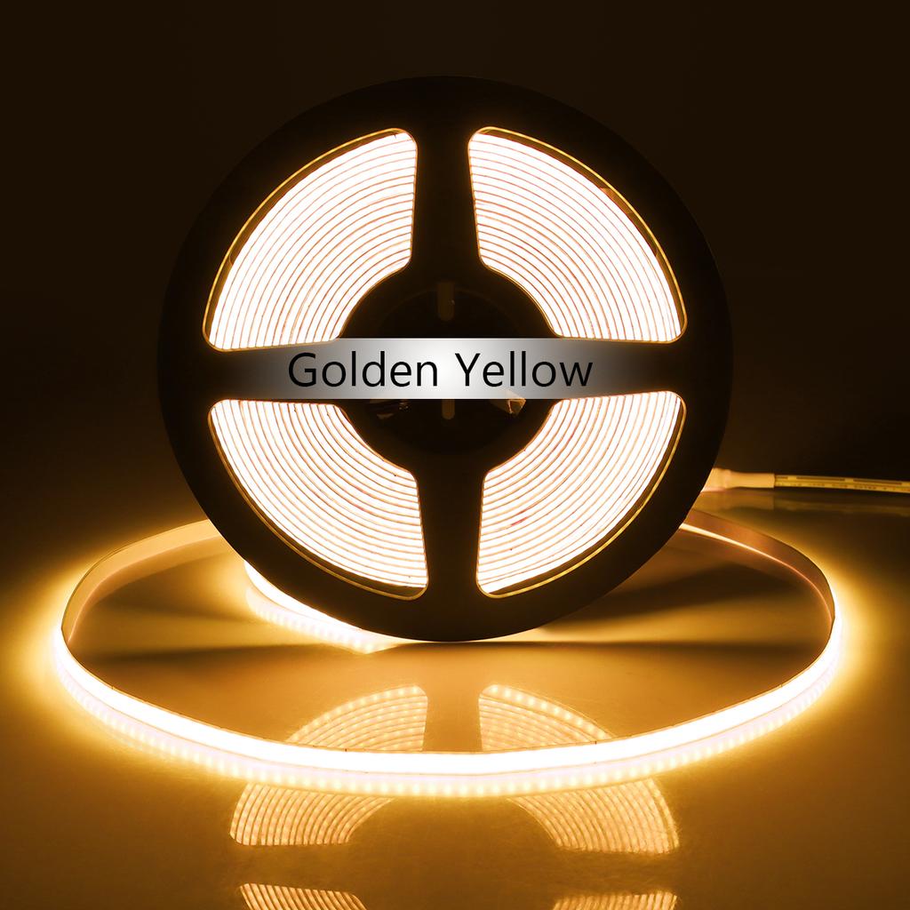 FCOB LED Streifenlicht DC 12V Flexibles LED Band 5mm 320LEDs/M Hohe Dichte Lineare Beleuchtung 1m 2m 3m 4m 5m