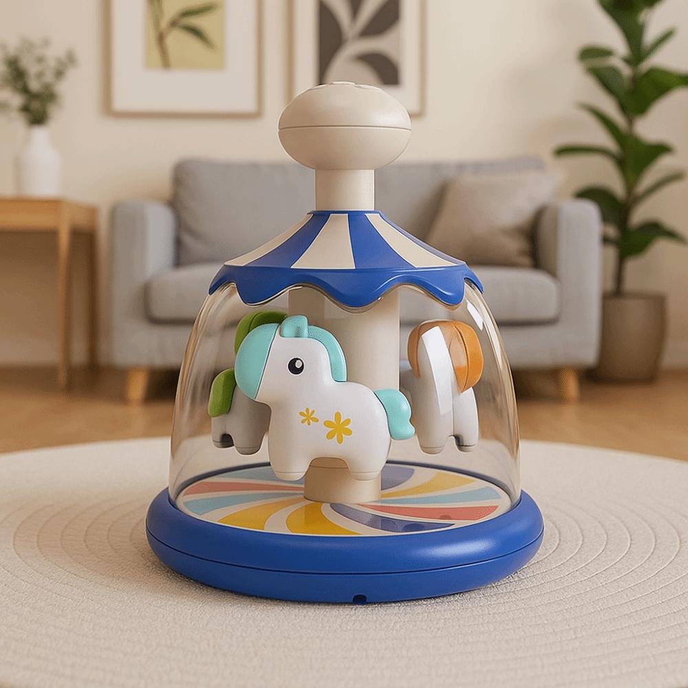 Portable Size Sensory Carousel Rotating Design Early Learning Toy  Toddler Activities
