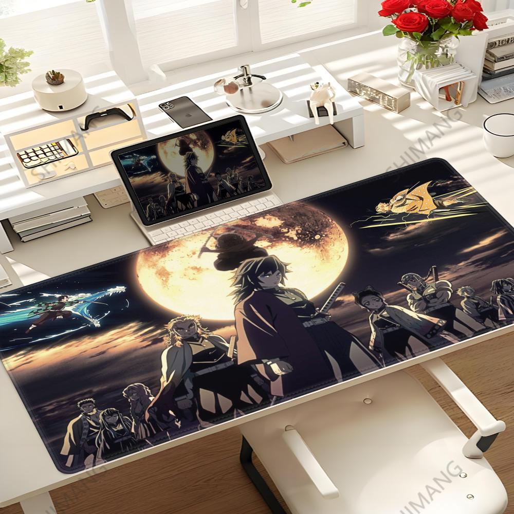 Tappetino Mouse Demon Slayer Giapponese Kimetsu No Yaiba Tanjiro Accessori Gaming Mousepad Anime Azienda Mousepad Ufficio Scrivanie Gamer
