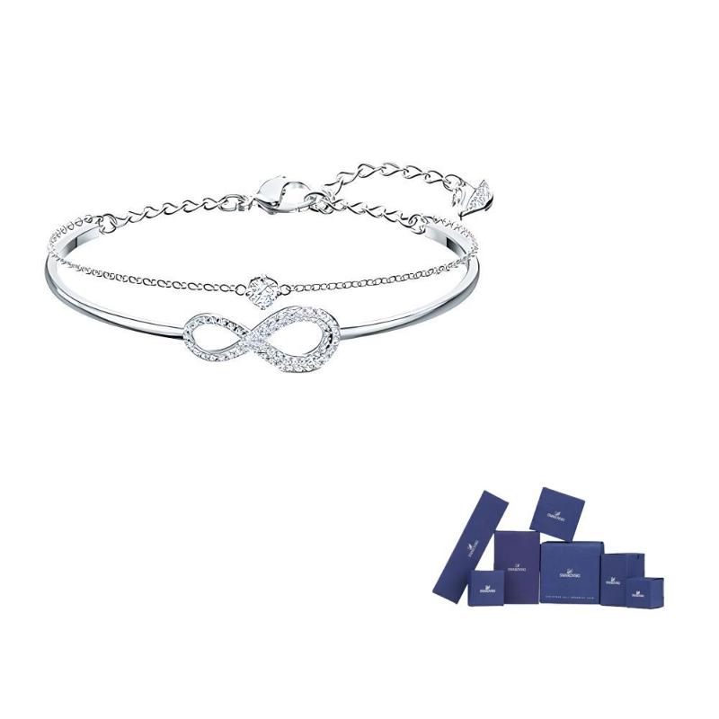 Swarovski sakausējuma rokassprādzes sieviešu baltas F