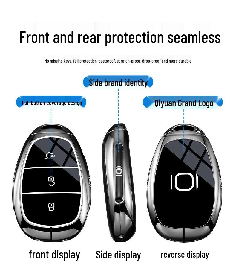 Compatible Key Case for Changan Qiyuan A07/Q07/A05/E07 Metal Shell (2025)