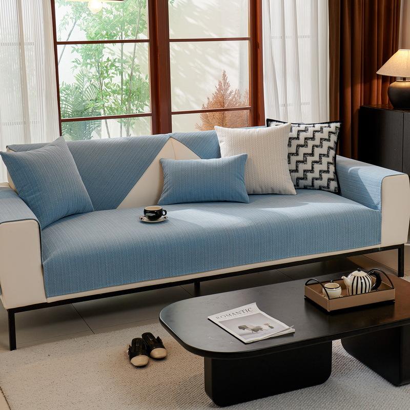 

Новая высококачественная легкая французская диванная подушка, универсальный нескользящий чехол для диванной подушки на все времена года, легкая роскошная ткань для чехла дивана 70*70cm