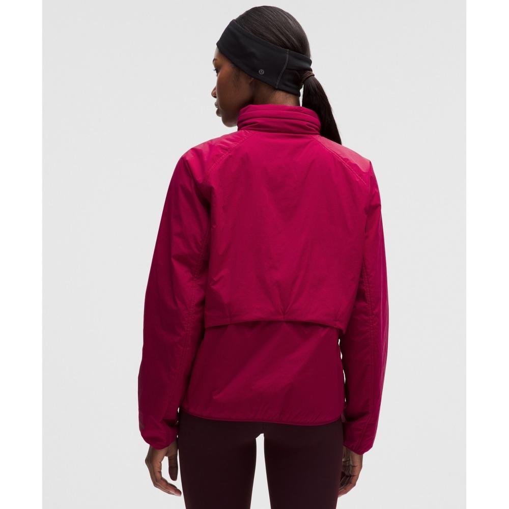 Lululemon Insulated Back Vent Running Jacket Berry Rumble
