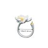Adjustable Blessing Ring Open Size Fashion Ring New Chinese Style Lotus Flower Ring  Women
