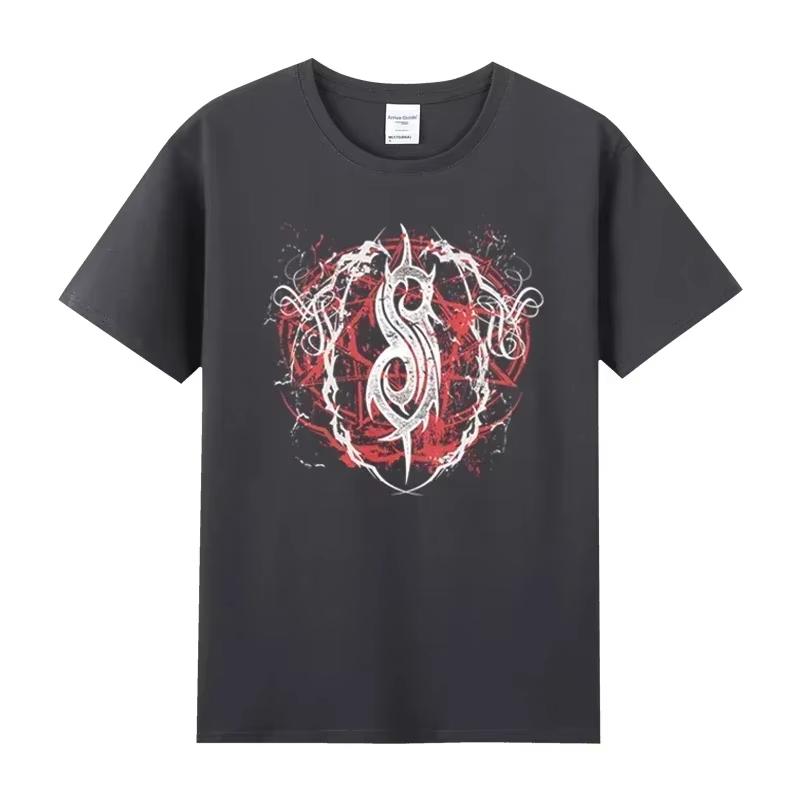 Vintage Slipknots Prepare for Hell Tour Black Women T-shirt Heavy Metal Rock Band Men Women Hip Hop Aesthetic Graphic Tshirt Y2k