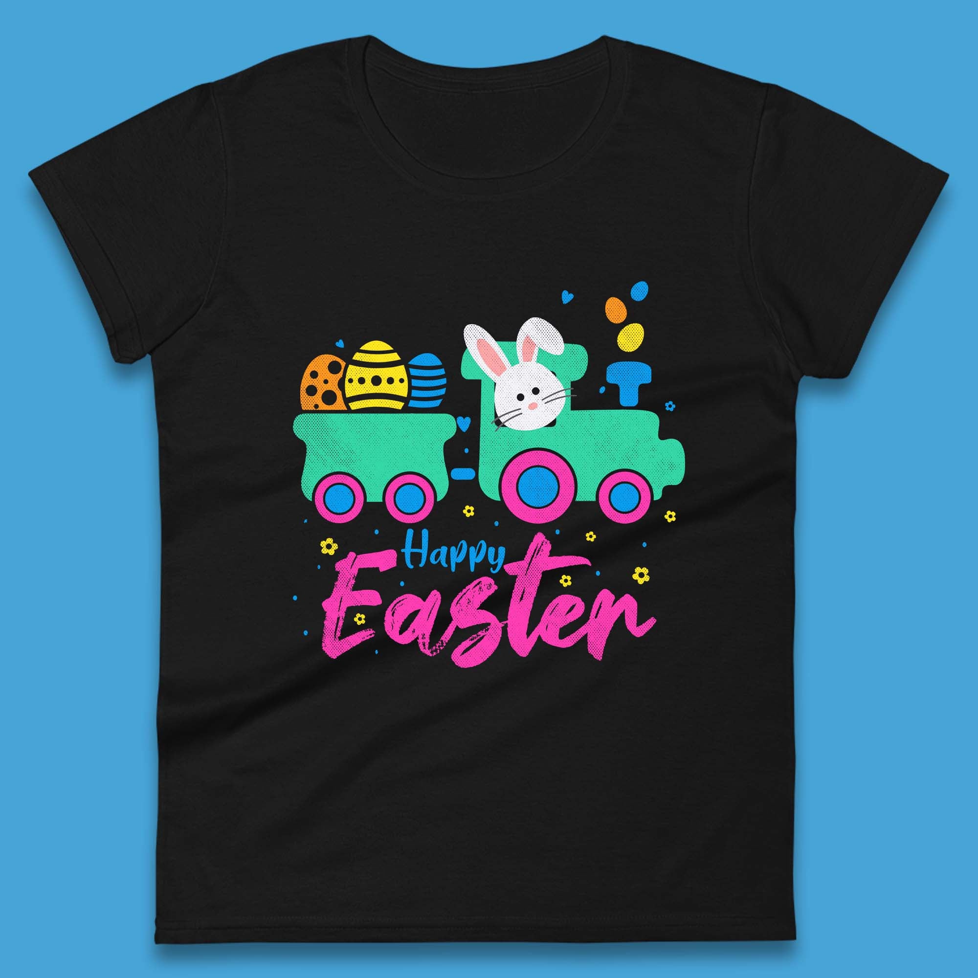 Happy Easter Womens T-Shirt Mens Tops Tees Unisex M