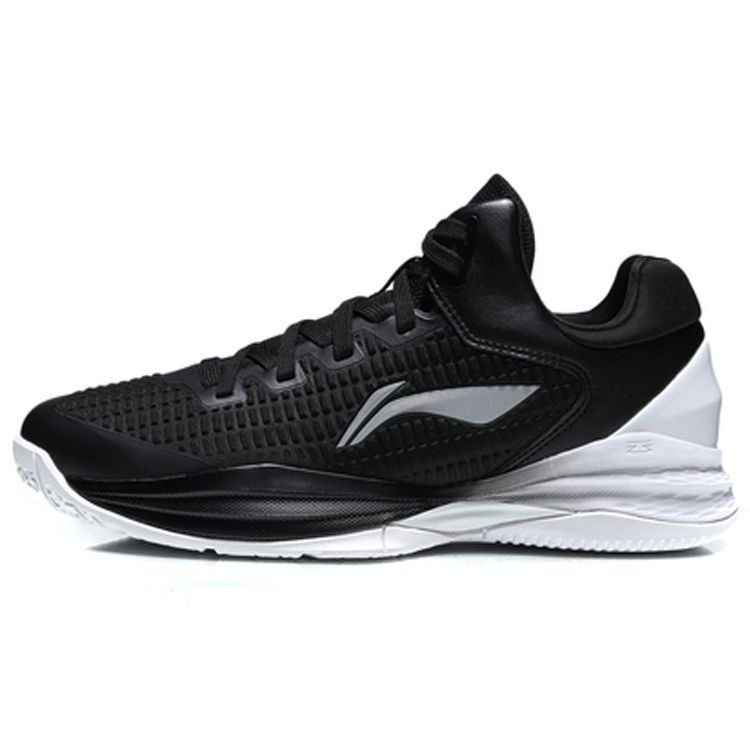 

Кроссовки для профессиональных соревнований LiNing Night Walker, нескользящие, легкие, низкие, баскетбольные, мужские, кроссовки, черные, белые, ABAN071-3 39⅔