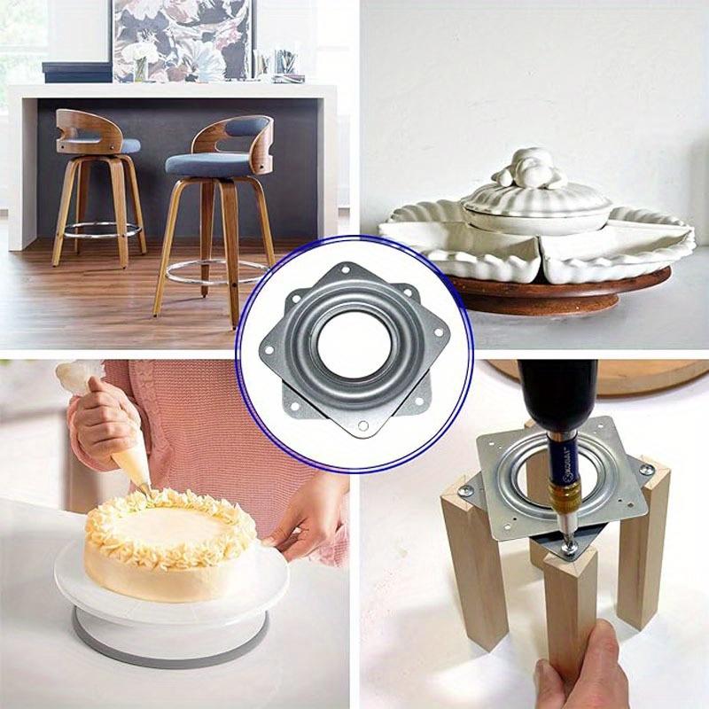 4pcs Turntable pounds Steel Ball Bearing Rotating Tray Strong Sturdy Table Cabinet