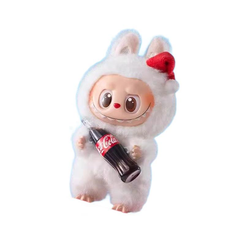 POPMART Labubu Coca-Cola Edition Vinyl Plysj Blindboks - Sit Sit Party Series Trendy Leke
