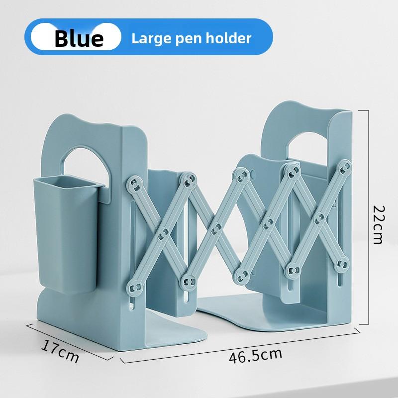 

Складная Простая Подставка для Книг в Стиле Инс L-образный Органайзер для Ручек Настольная Подставка для Книг Студенческий Книжный Блок Большая Утолщенная Стойка для Хранения Канцелярские Товары Large синий
