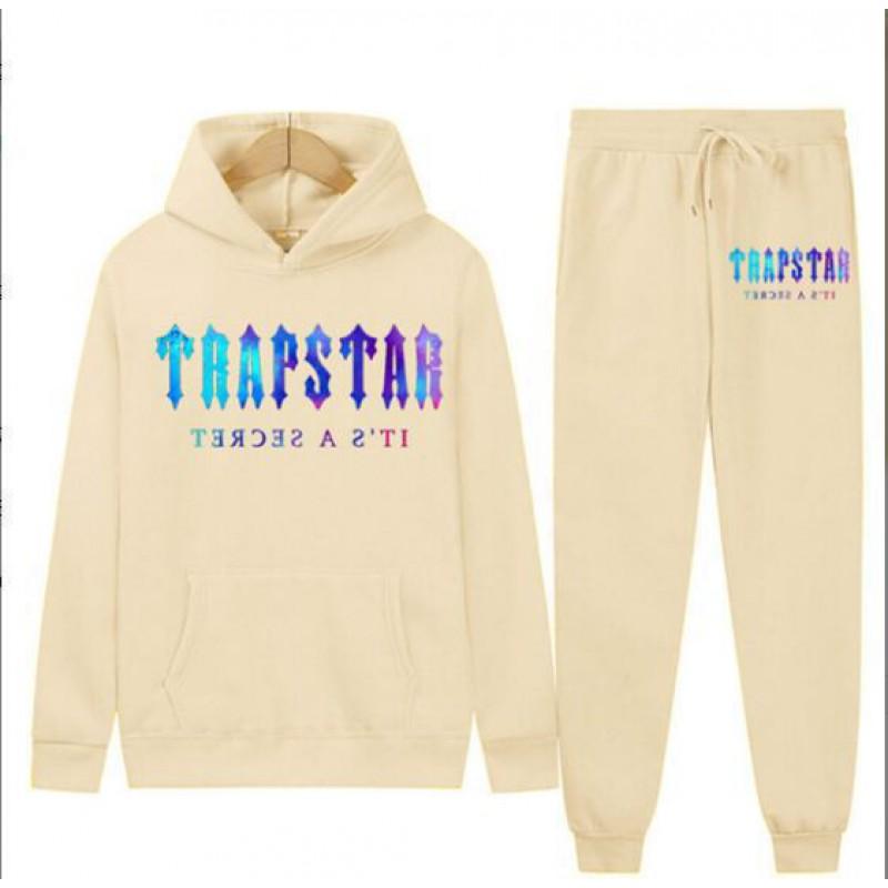 

TRAPSTAR Letter Printed Men s Women s Sportswear Set Hoodie Fashionable Fleece Sweatshirt Men XXXL