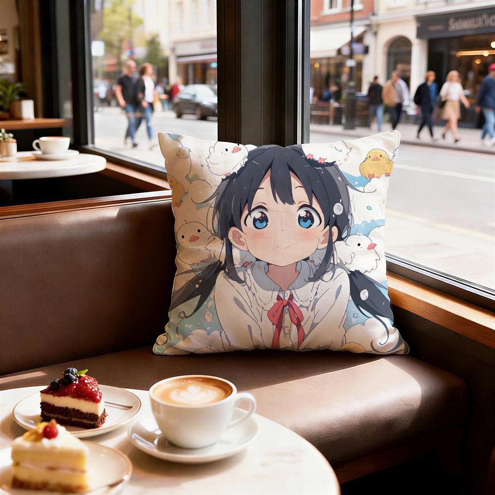 

Anime Tamako Market Cushion Cover Decorative Cushions Covers Cover Sofa 50x50 Pillow 4 Piece 45x45 40x40 Pillowcase 30X30cm