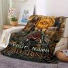 Lord Of The Rings Two Towers Flannel Blanket With Customizable Name Comfortable In All Seasons Suitable For Sofas Beds Travel Camping And Office